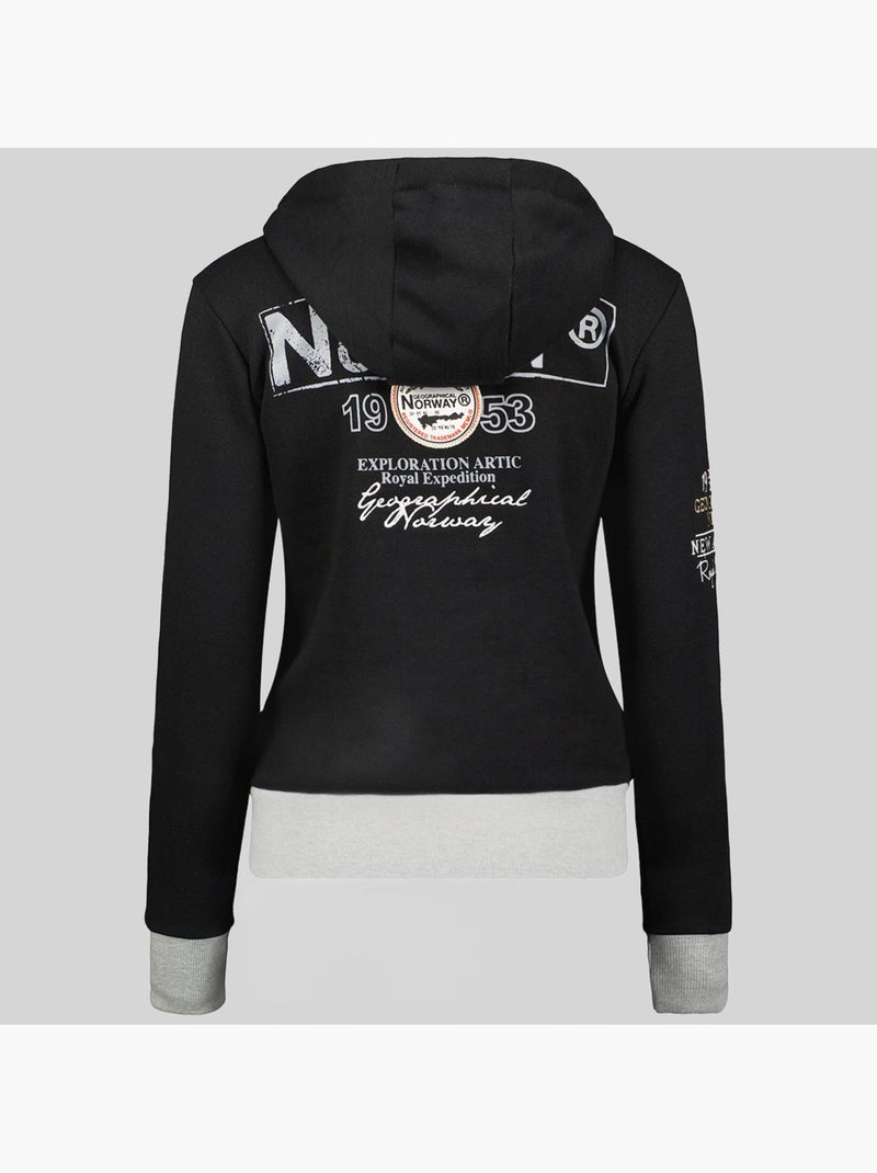 Sudadera con capucha flyer – geographical norway Negro - Kiabi