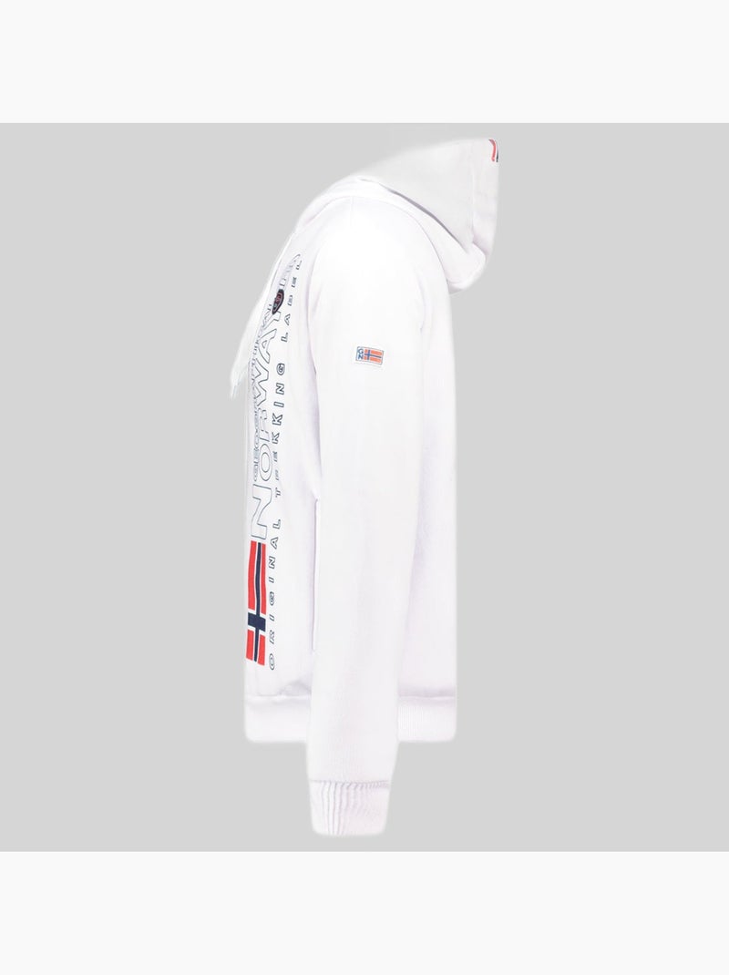 Sudadera con capucha fogora – geographical norway Blanco - Kiabi