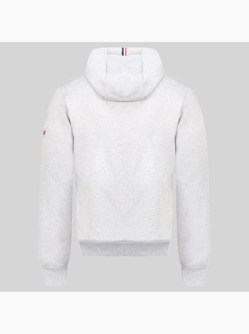 Sudadera con capucha fogora – geographical norway Gris claro - Kiabi
