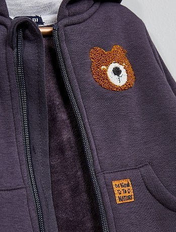 Sudadera con capucha forrada - Kiabi