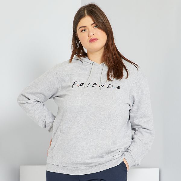 Sudadera con capucha 'Friends' tallas grandes mujer - gris chiné - Kiabi -  25,00€