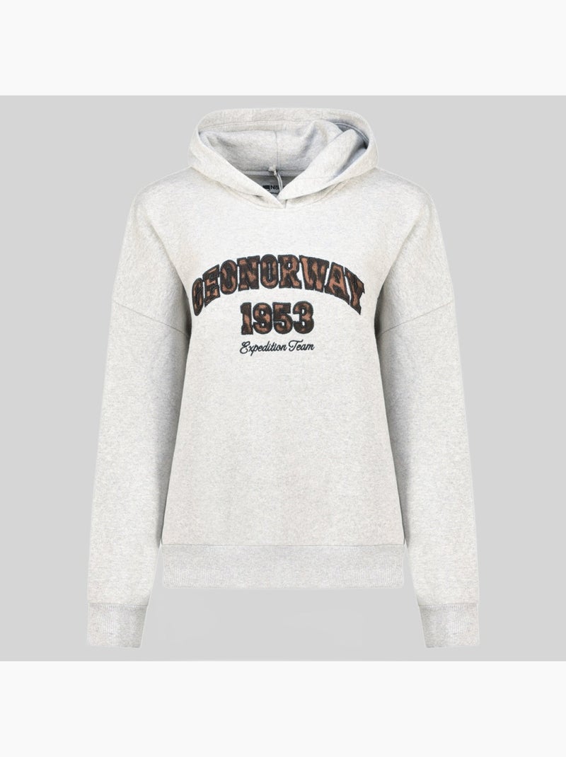 Sudadera con capucha gaphir – geographical norway Gris claro - Kiabi