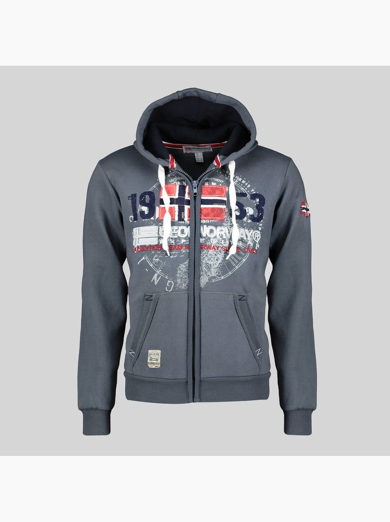 Sudadera con capucha gapigal – geographical norway Gris oscuro - Kiabi