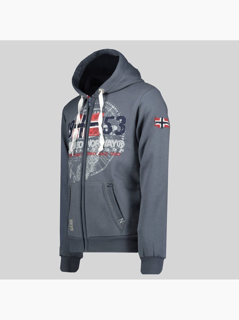 Sudadera con capucha gapigal – geographical norway Gris oscuro - Kiabi