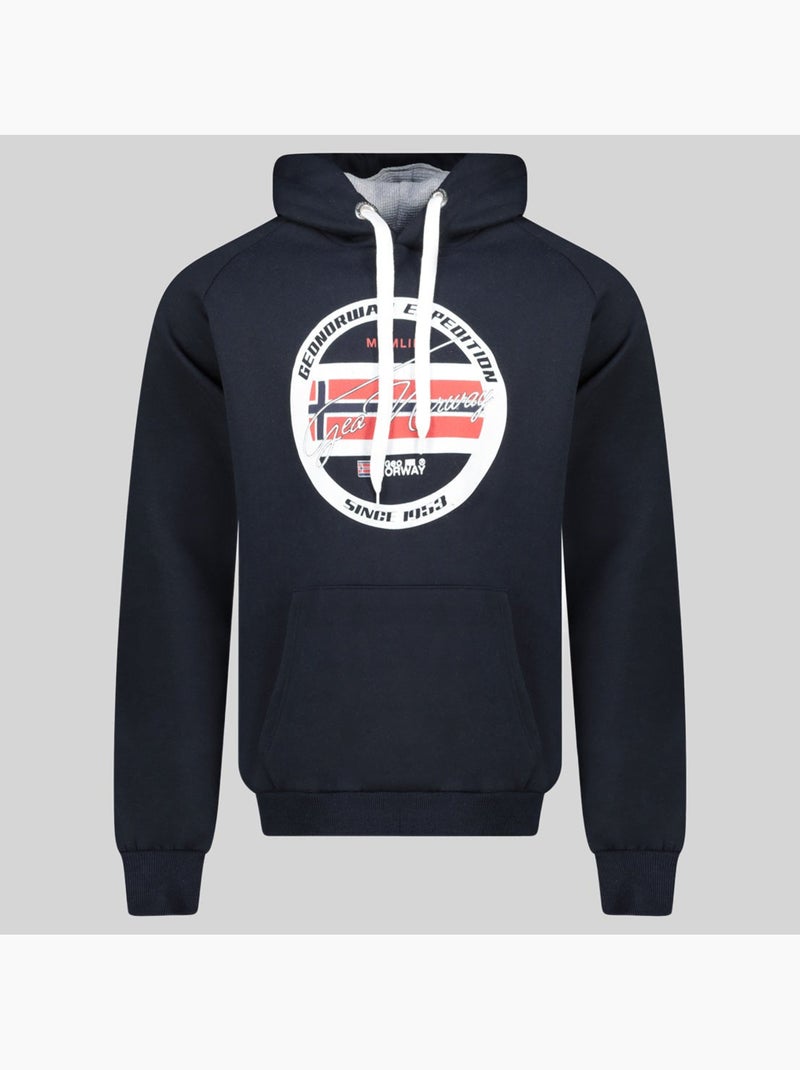 Sudadera con capucha garis – geographical norway Azul marino - Kiabi