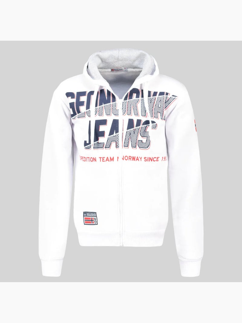 Sudadera con capucha gasper – geographical norway Blanco - Kiabi