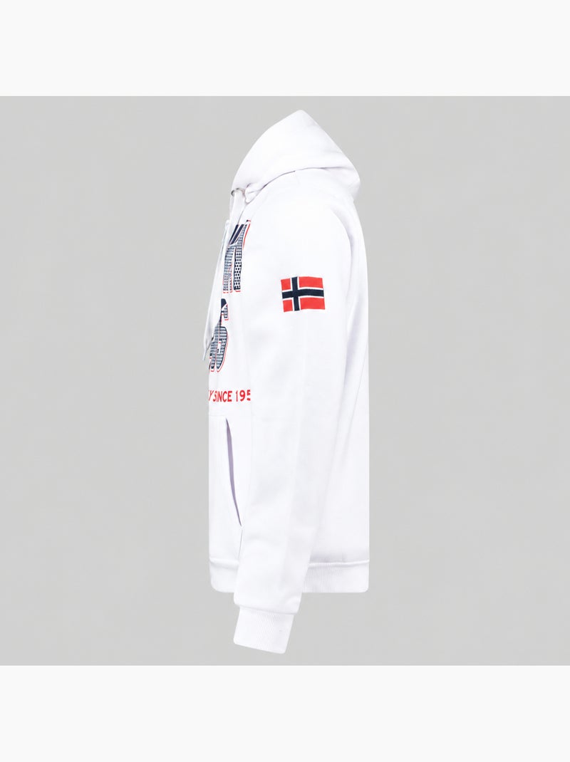 Sudadera con capucha gasper – geographical norway Blanco - Kiabi