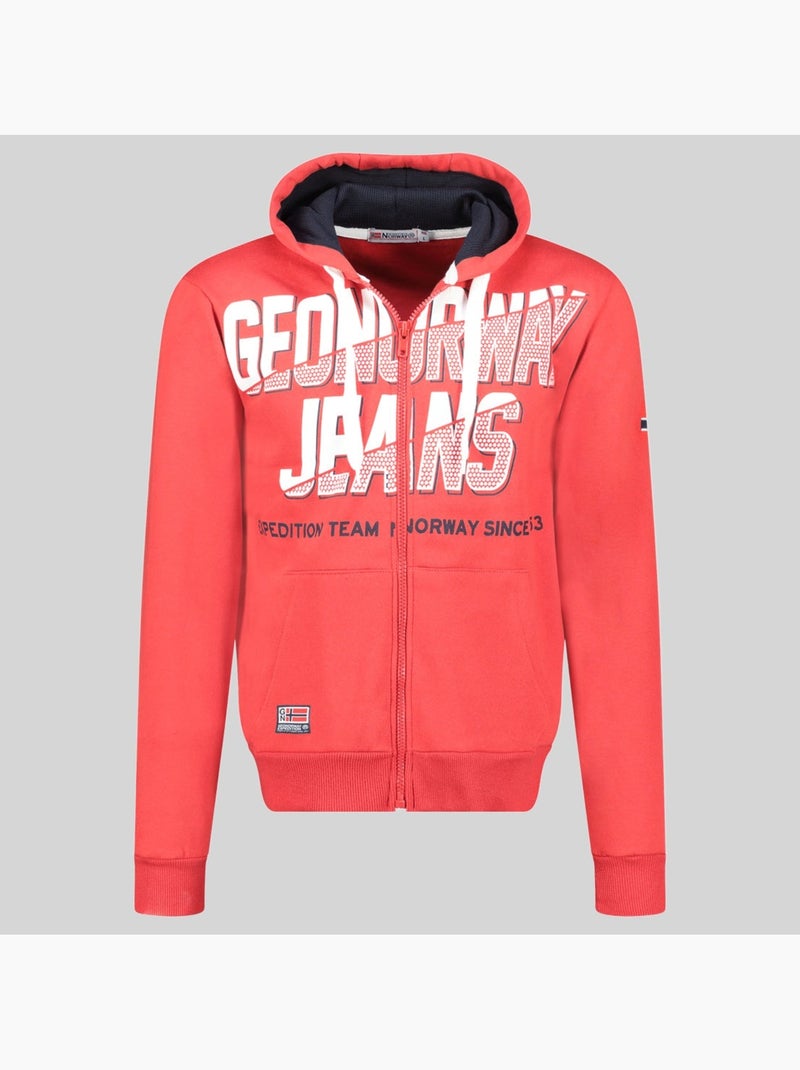 Sudadera con capucha gasper – geographical norway Rojo - Kiabi