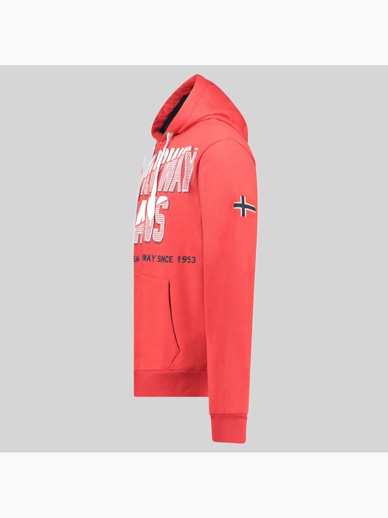 Sudadera con capucha gasper – geographical norway Rojo - Kiabi