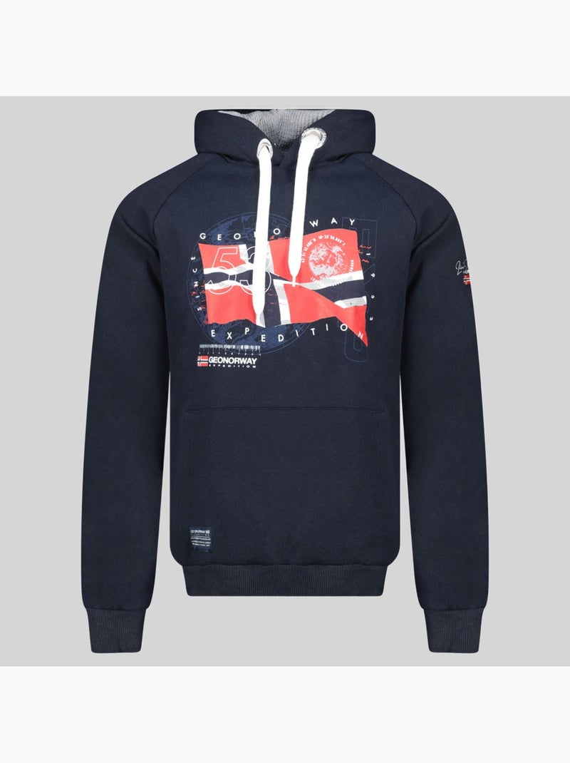 Sudadera con capucha gdrap – geographical norway Azul marino - Kiabi