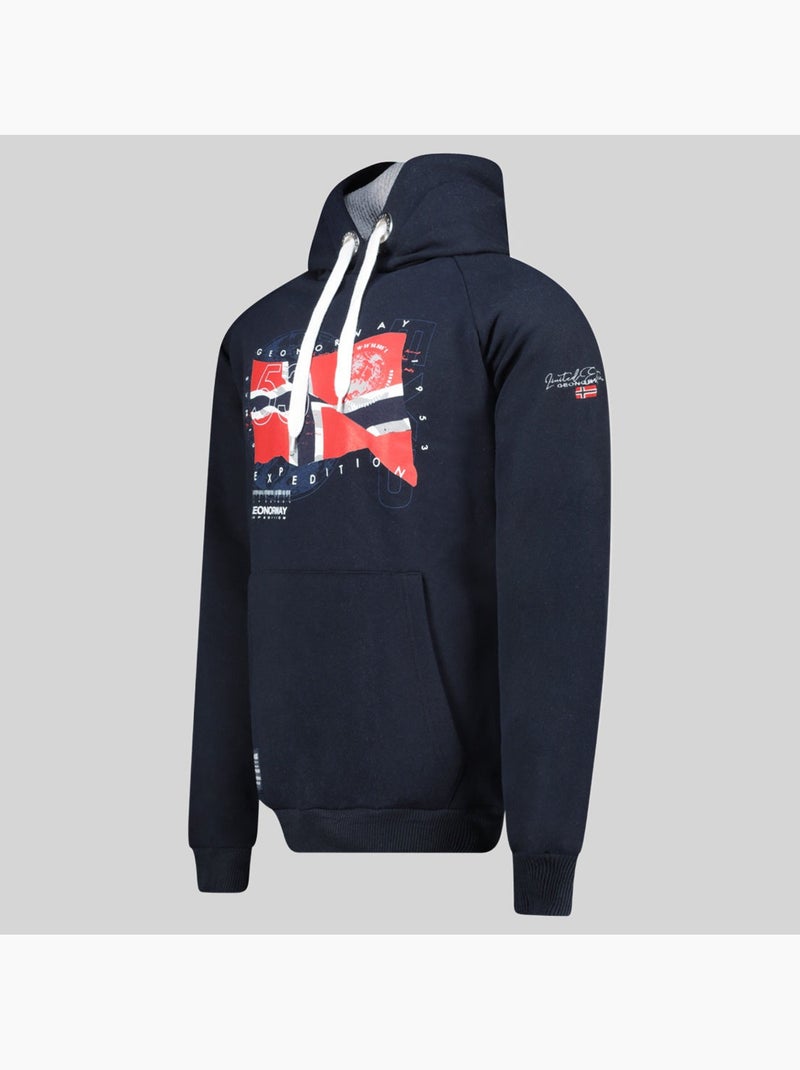 Sudadera con capucha gdrap – geographical norway Azul marino - Kiabi