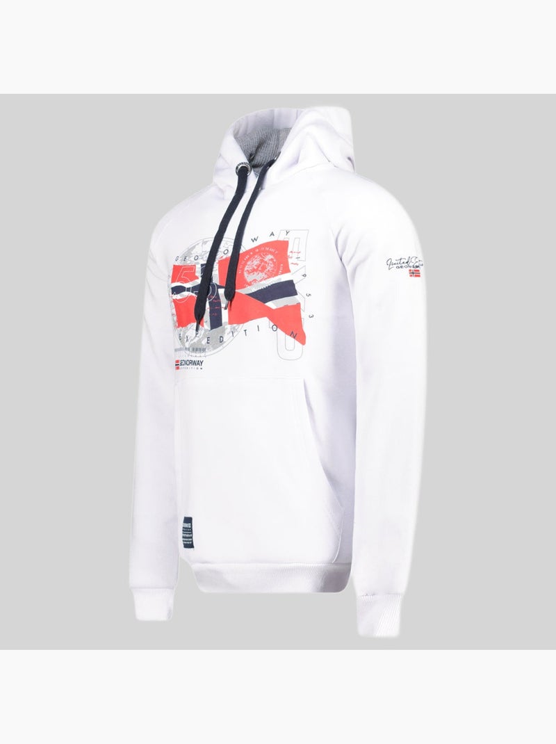 Sudadera con capucha gdrap – geographical norway Blanco - Kiabi