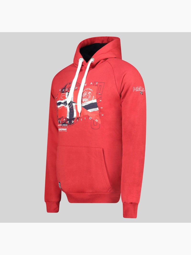 Sudadera con capucha gdrap – geographical norway Rojo - Kiabi