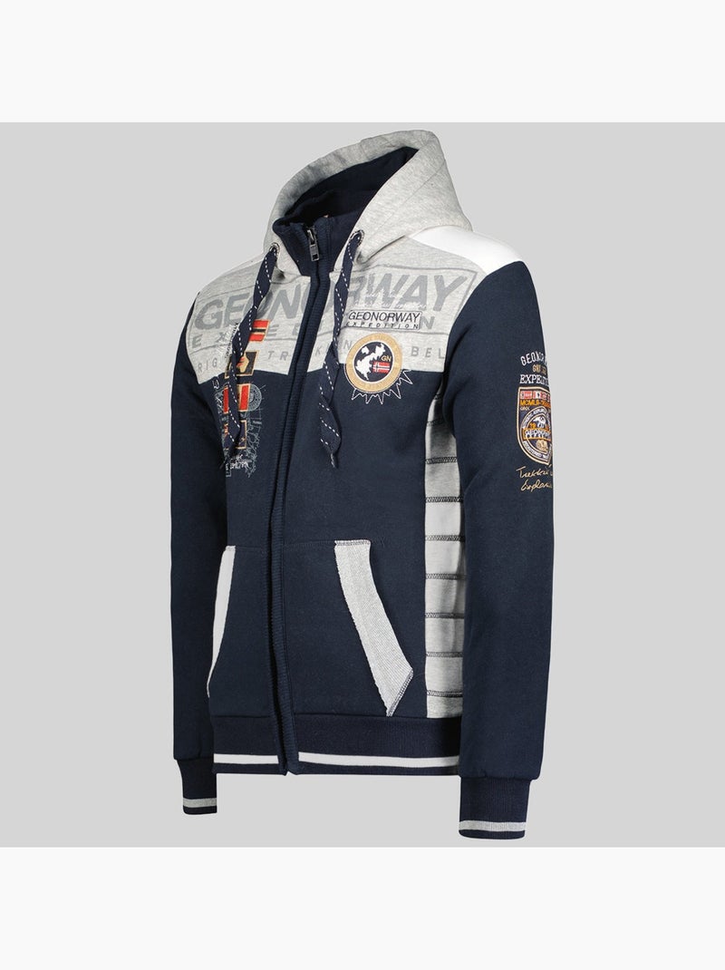 Sudadera con capucha geday – geographical norway Azul marino - Kiabi