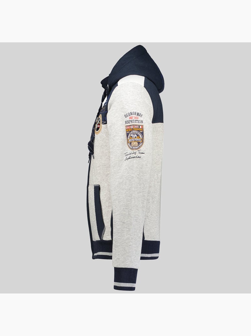 Sudadera con capucha geday – geographical norway Gris claro - Kiabi