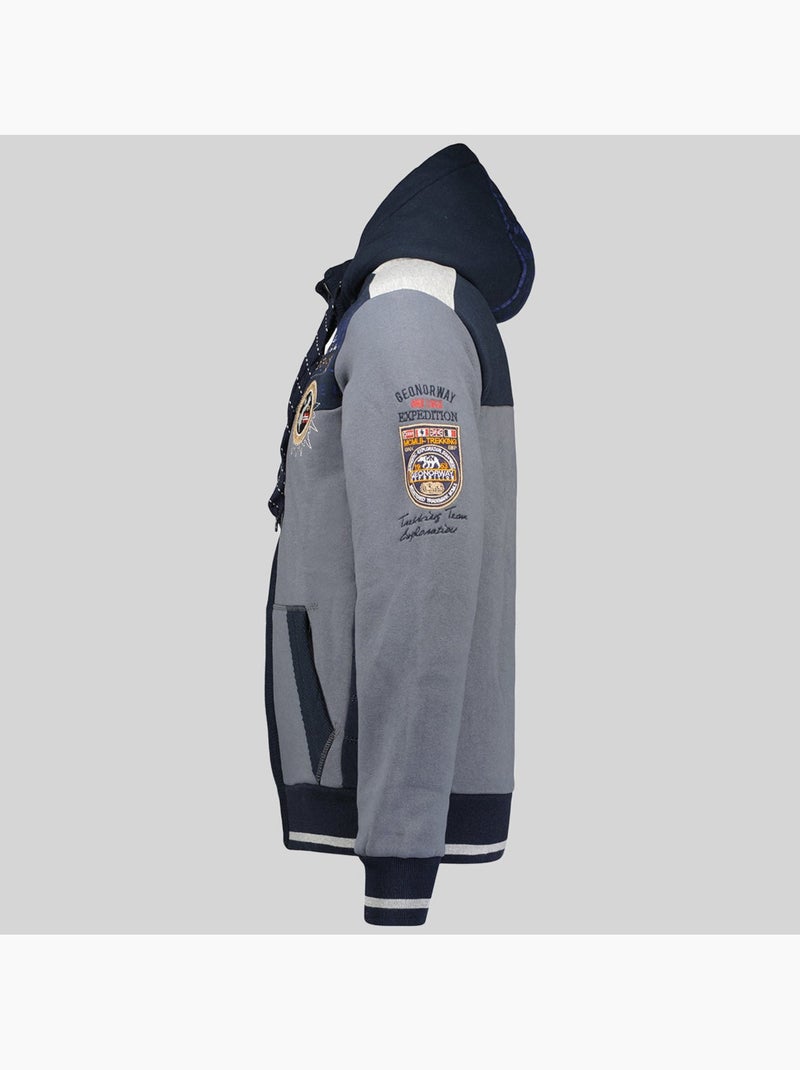 Sudadera con capucha geday – geographical norway Gris oscuro - Kiabi