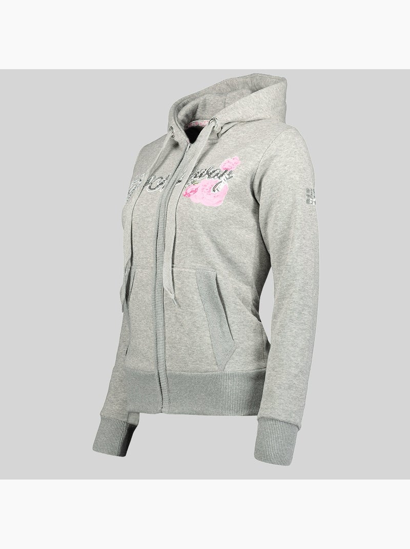 Sudadera con capucha gelphine – geographical norway Gris claro - Kiabi