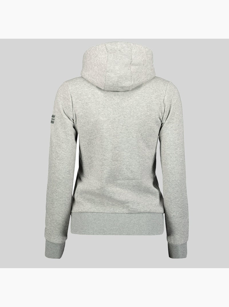 Sudadera con capucha gelphine – geographical norway Gris claro - Kiabi