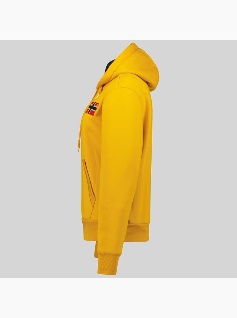 Sudadera con capucha genifer – geographical norway Amarillo mostaza - Kiabi
