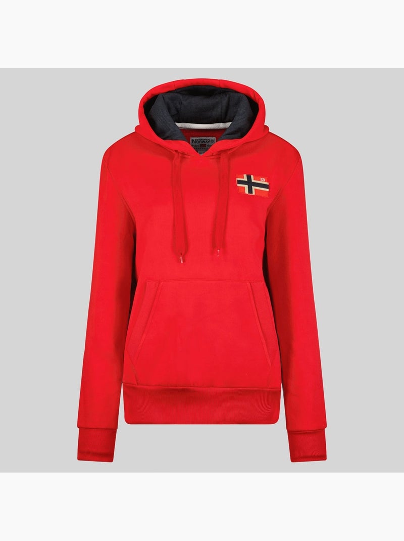 Sudadera con capucha genifer – geographical norway Rojo - Kiabi