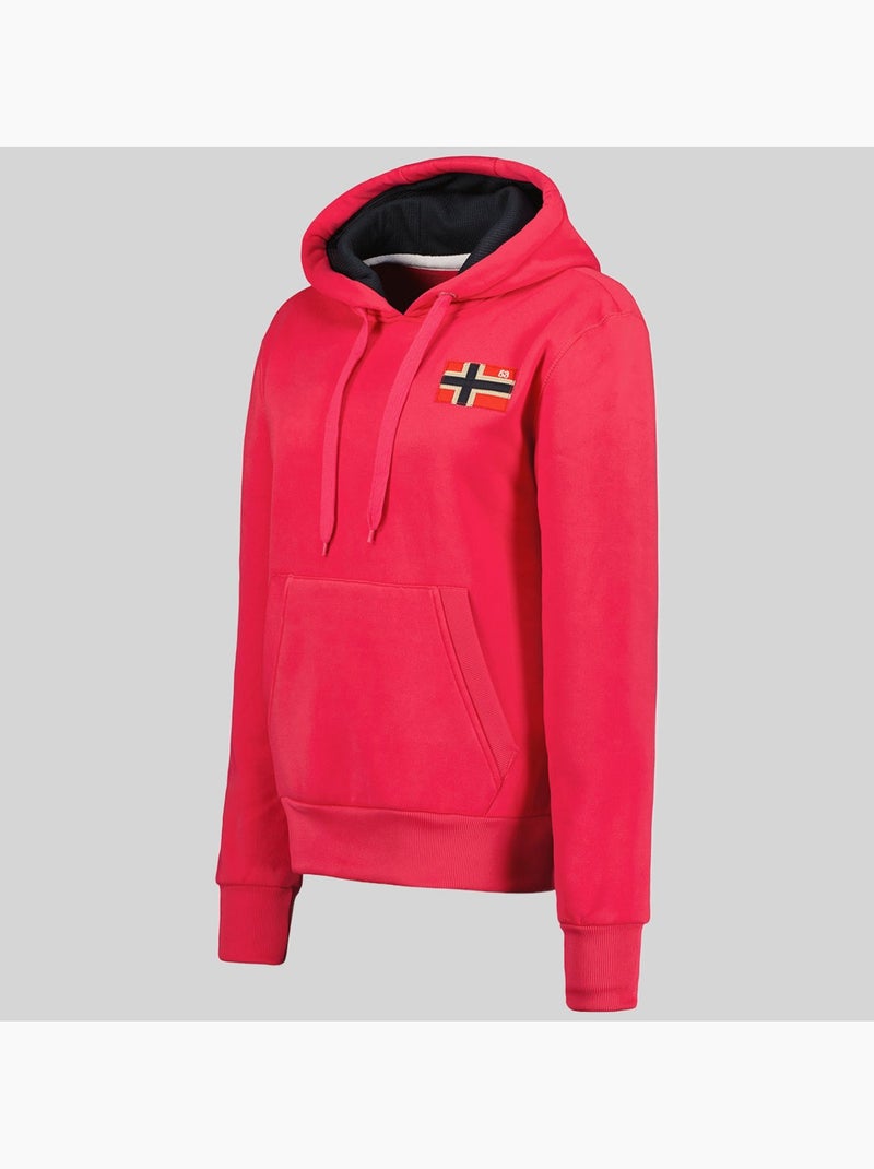 Sudadera con capucha genifer – geographical norway Rosa fluo - Kiabi