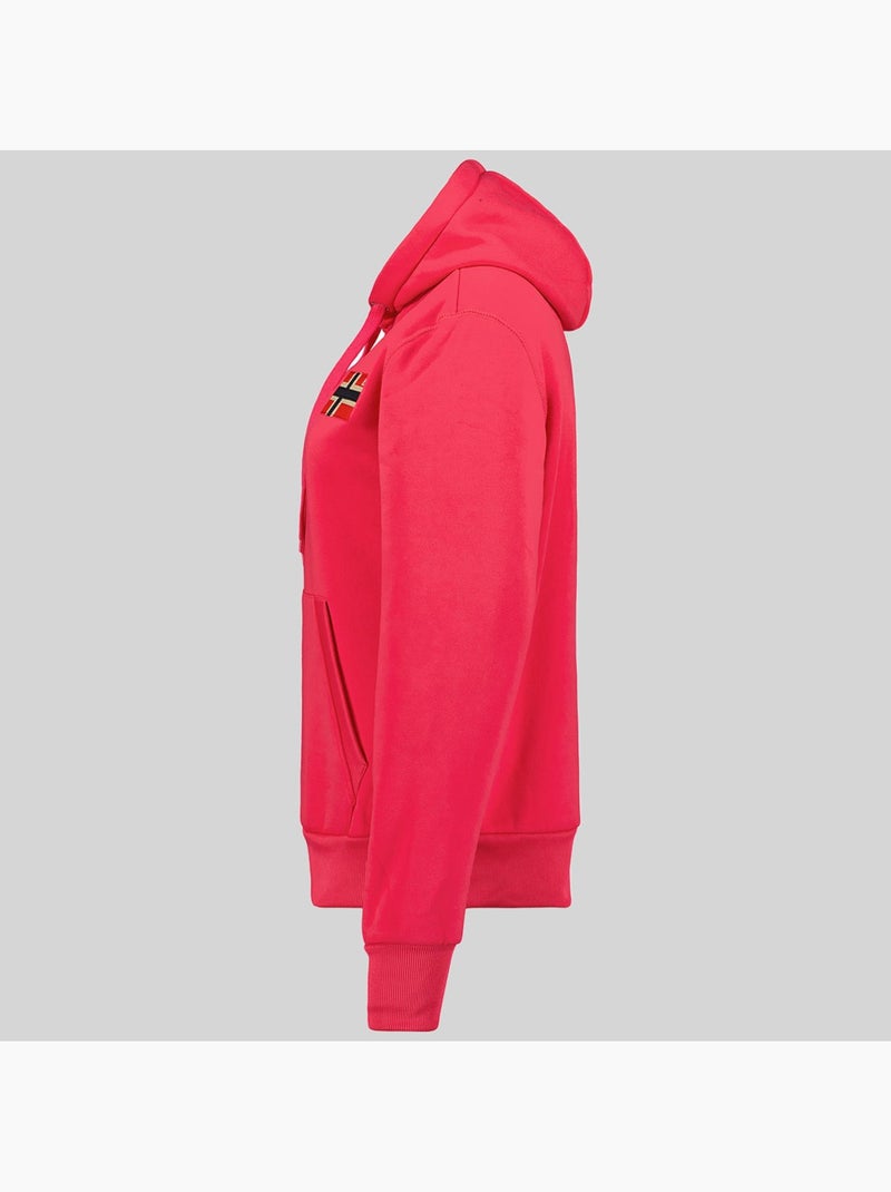 Sudadera con capucha genifer – geographical norway Rosa fluo - Kiabi