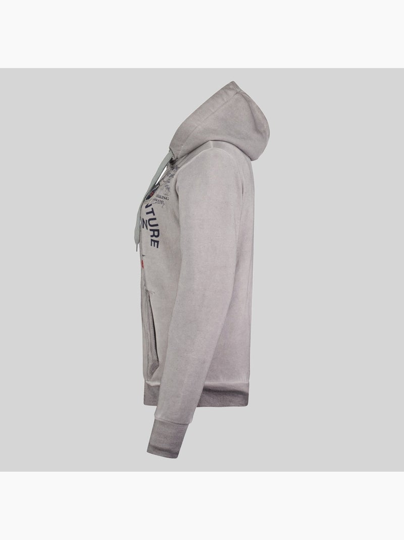 Sudadera con capucha gergen – geographical norway Gris claro - Kiabi