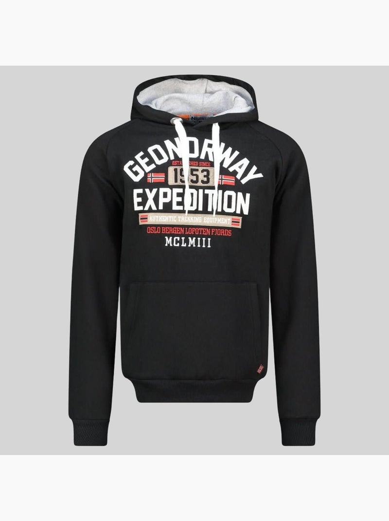 Sudadera con capucha germanito – geographical norway Negro - Kiabi