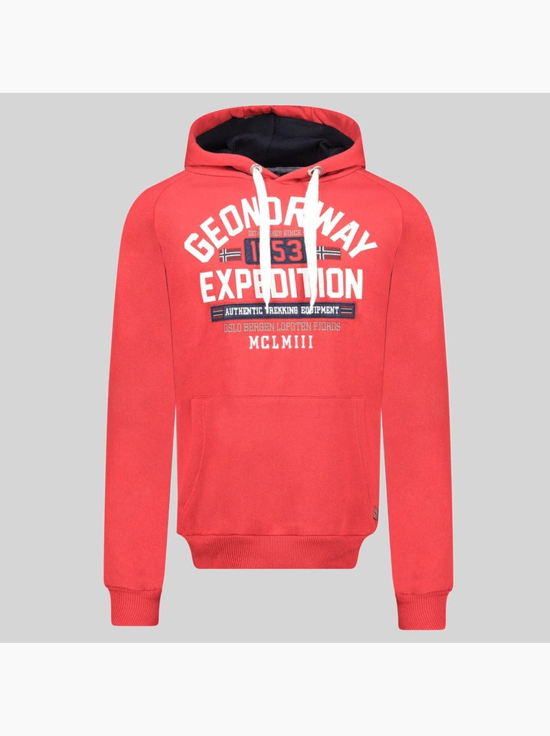 Sudadera con capucha germanito – geographical norway Rojo - Kiabi
