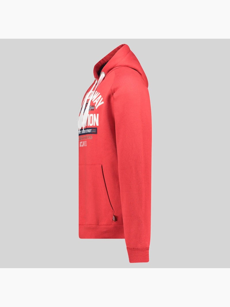 Sudadera con capucha germanito – geographical norway Rojo - Kiabi