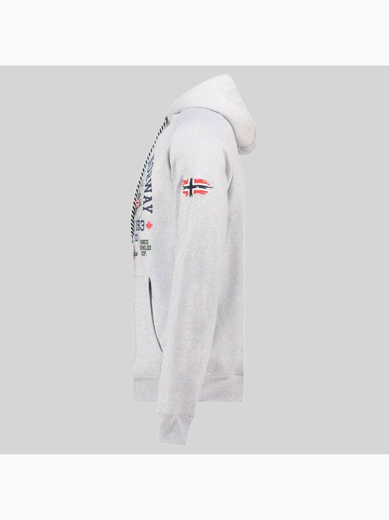 Sudadera con capucha gexpe – geographical norway Gris claro - Kiabi