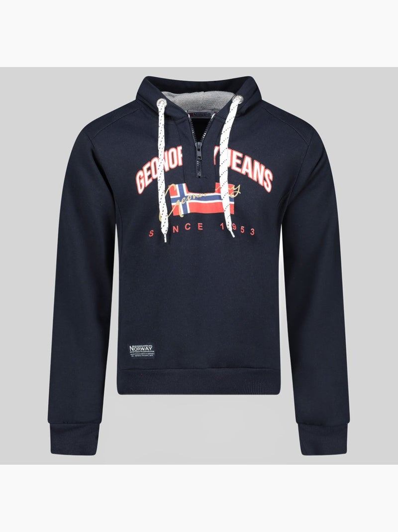 Sudadera con capucha ghagen – geographical norway Azul marino - Kiabi