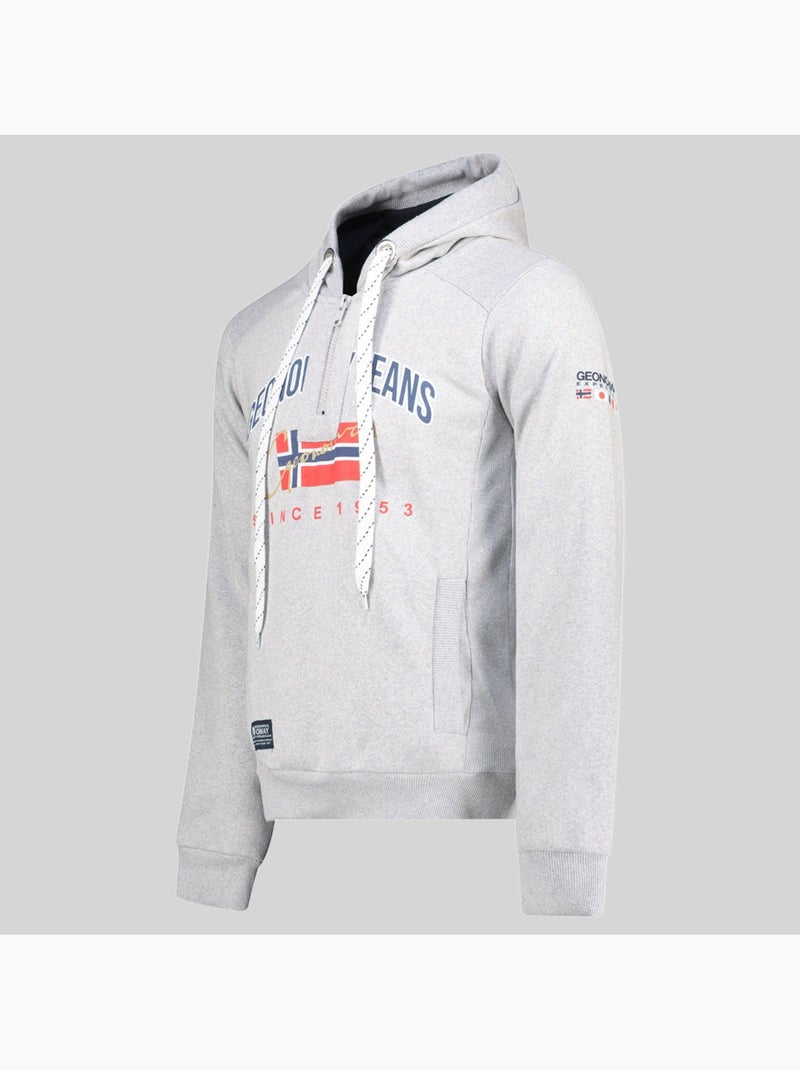 Sudadera con capucha ghagen – geographical norway Gris claro - Kiabi