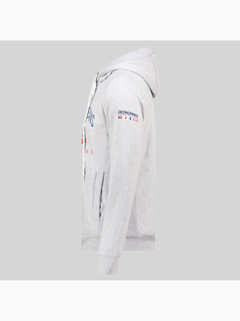 Sudadera con capucha ghagen – geographical norway Gris claro - Kiabi