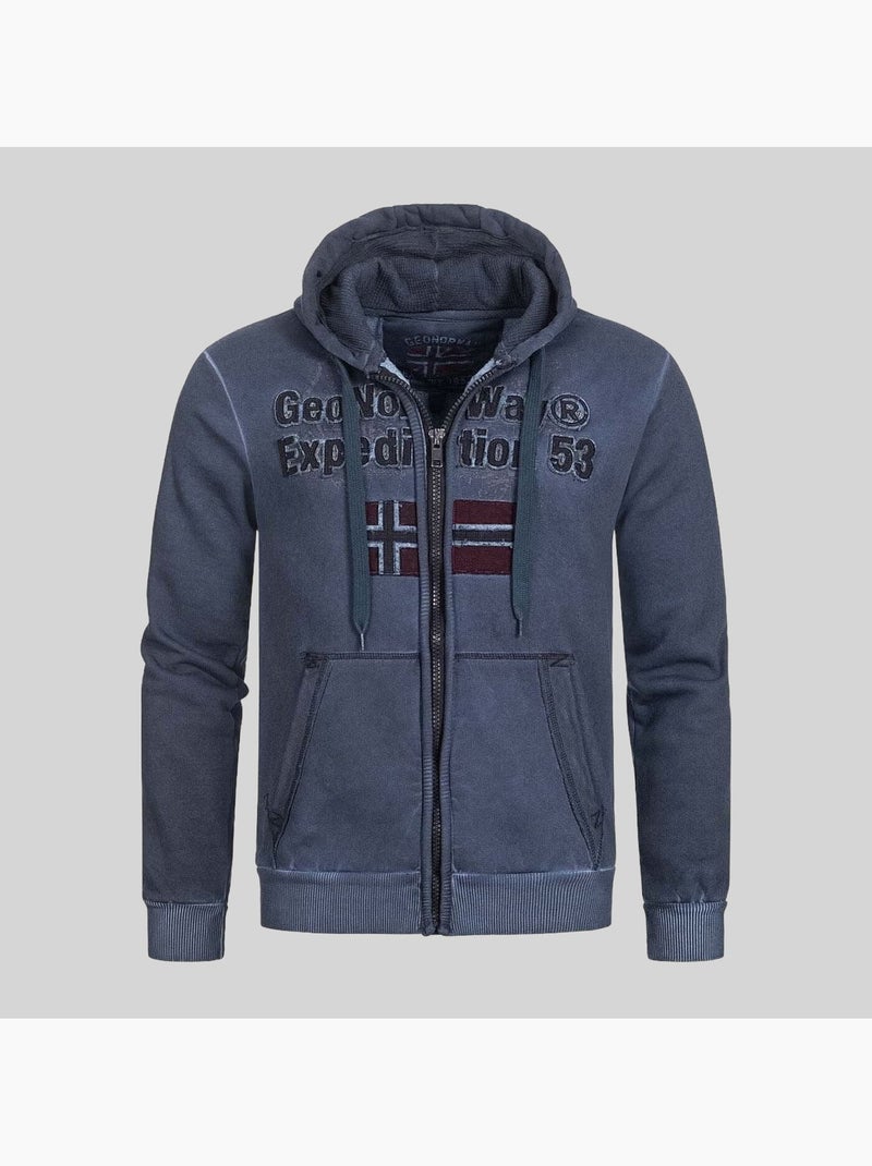 Sudadera con capucha gimdo – geographical norway Azul marino - Kiabi