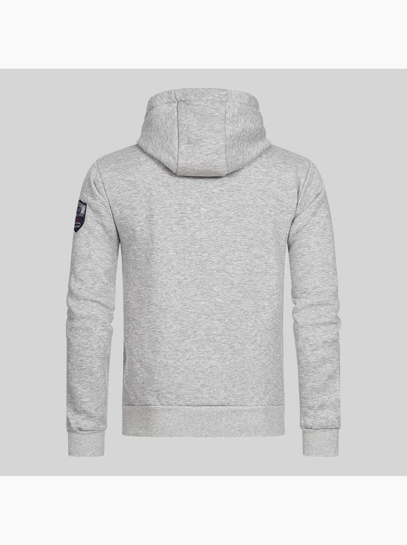 Sudadera con capucha gisland – geographical norway Gris claro - Kiabi