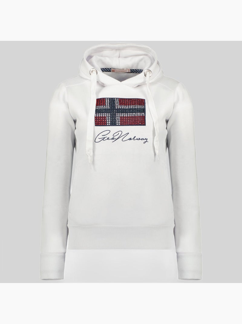 Sudadera con capucha goisette – geographical norway Blanco - Kiabi