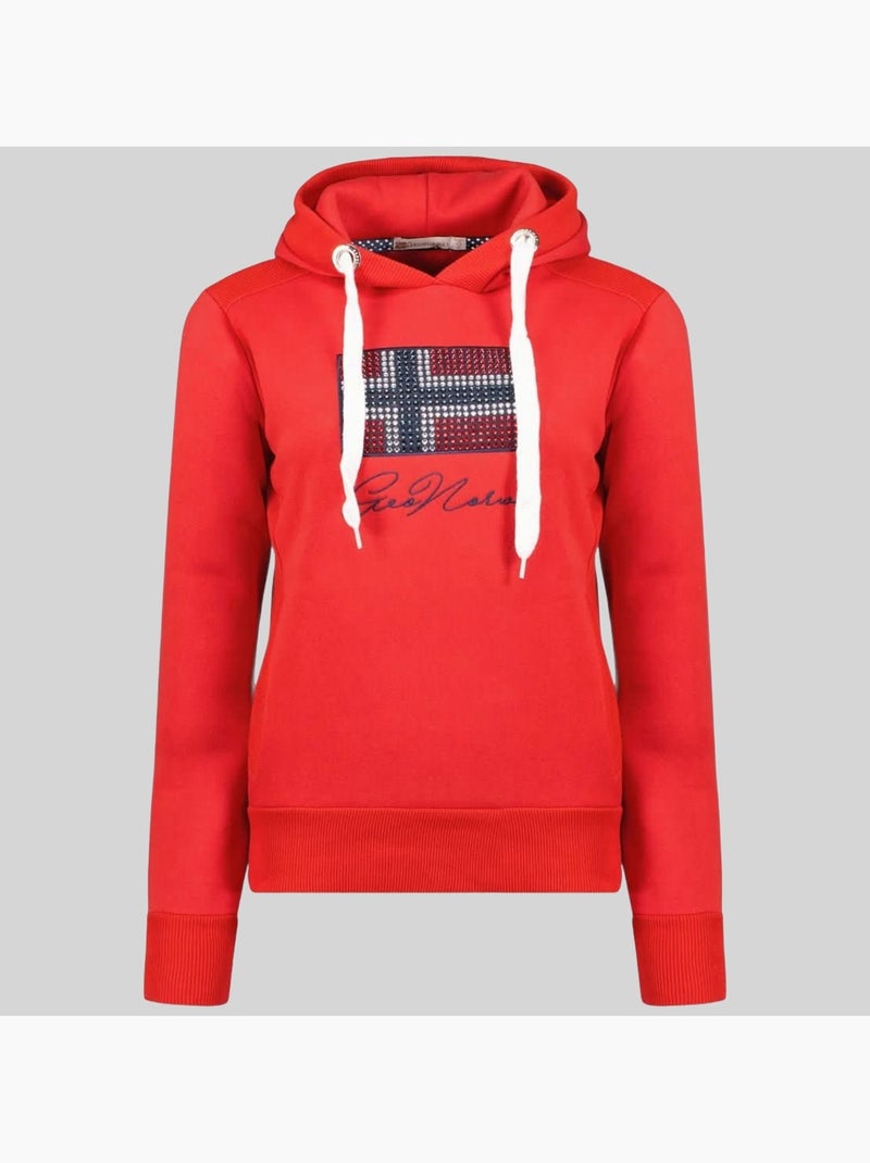 Sudadera con capucha goisette – geographical norway Rojo - Kiabi