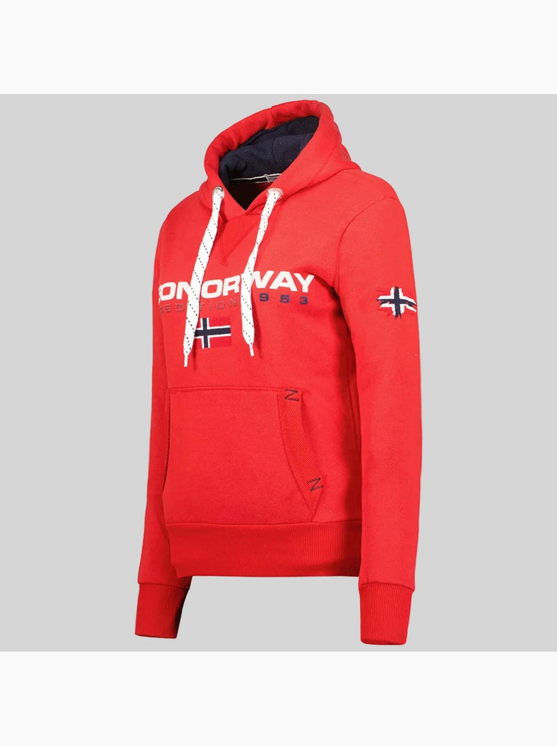 Sudadera con capucha goliver – geographical norway Rojo - Kiabi