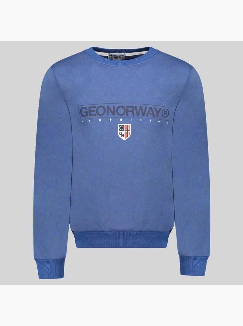 Sudadera con capucha gotrun – geographical norway Azul - Kiabi