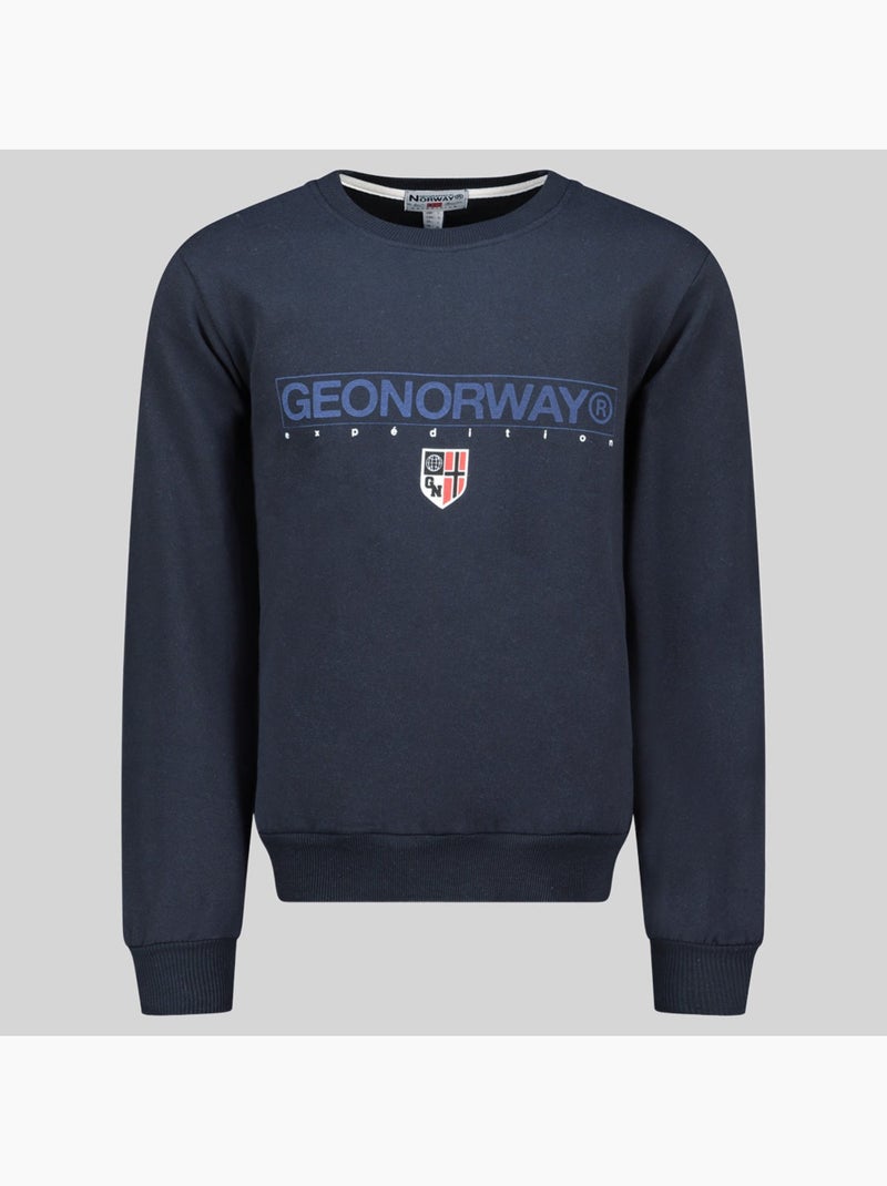 Sudadera con capucha gotrun – geographical norway Azul marino - Kiabi