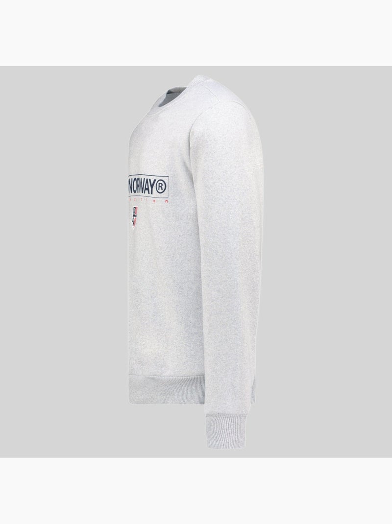 Sudadera con capucha gotrun – geographical norway Gris claro - Kiabi