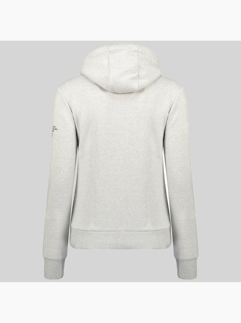 Sudadera con capucha gpalm – geographical norway Gris claro - Kiabi