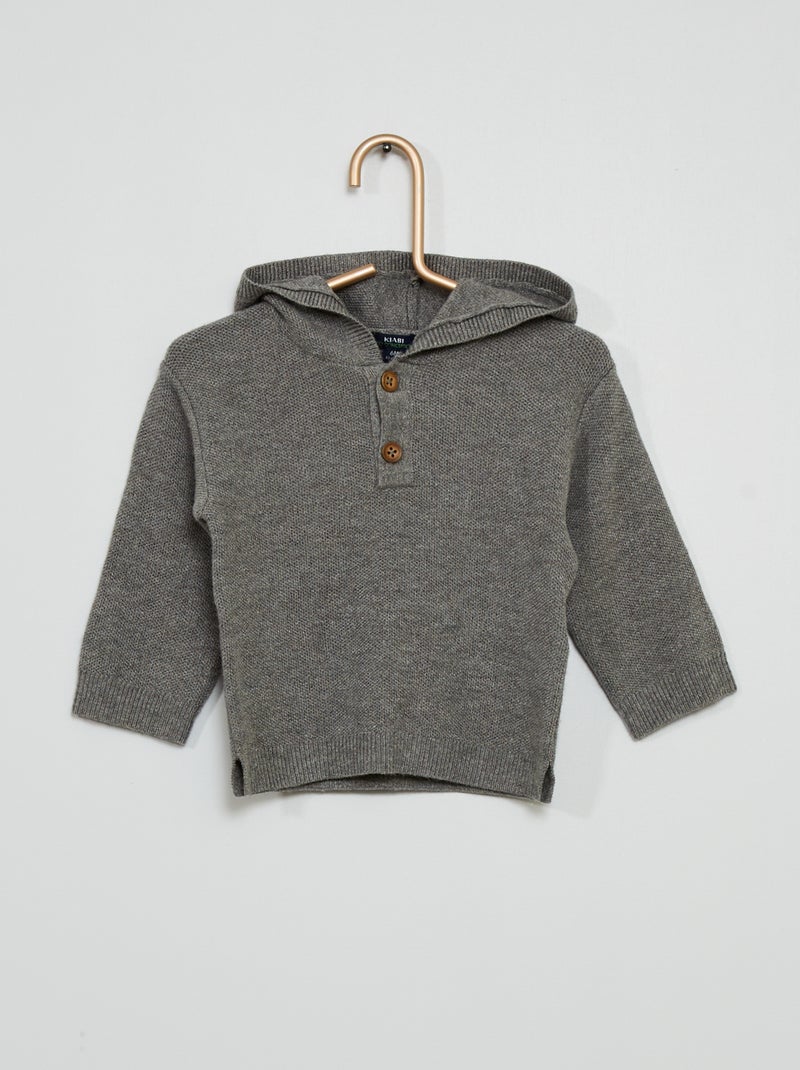 Sudadera con capucha GRIS - Kiabi