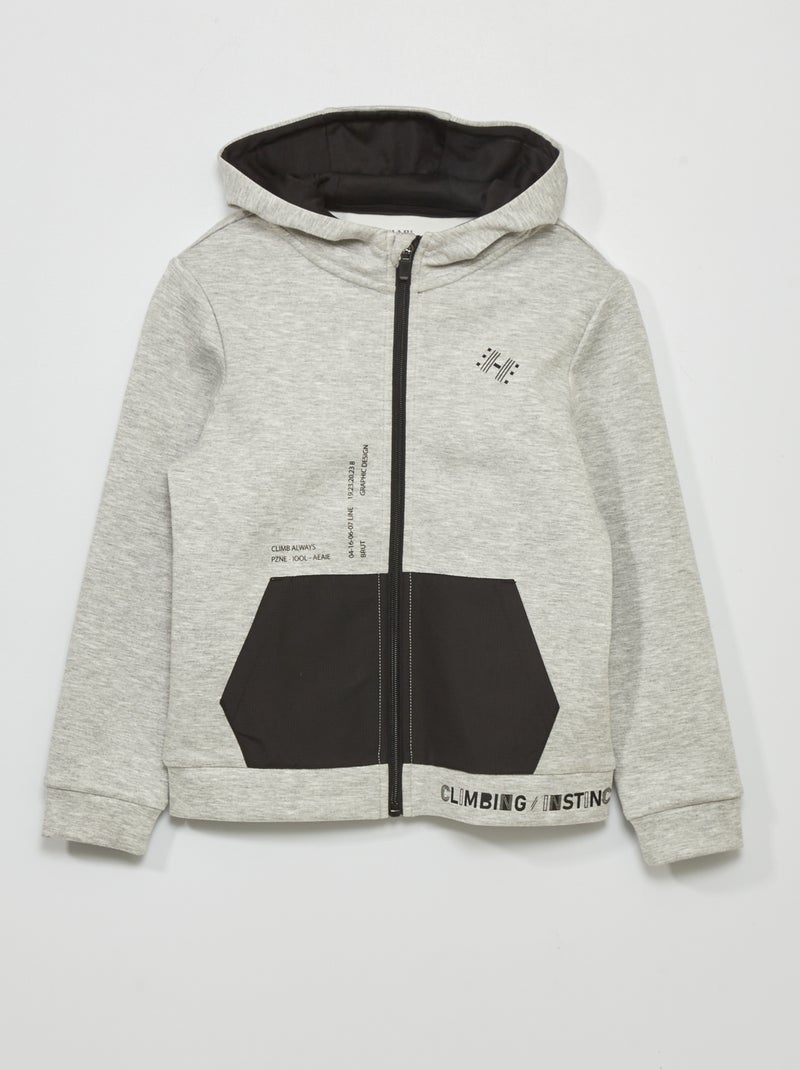 Sudadera con capucha GRIS - Kiabi