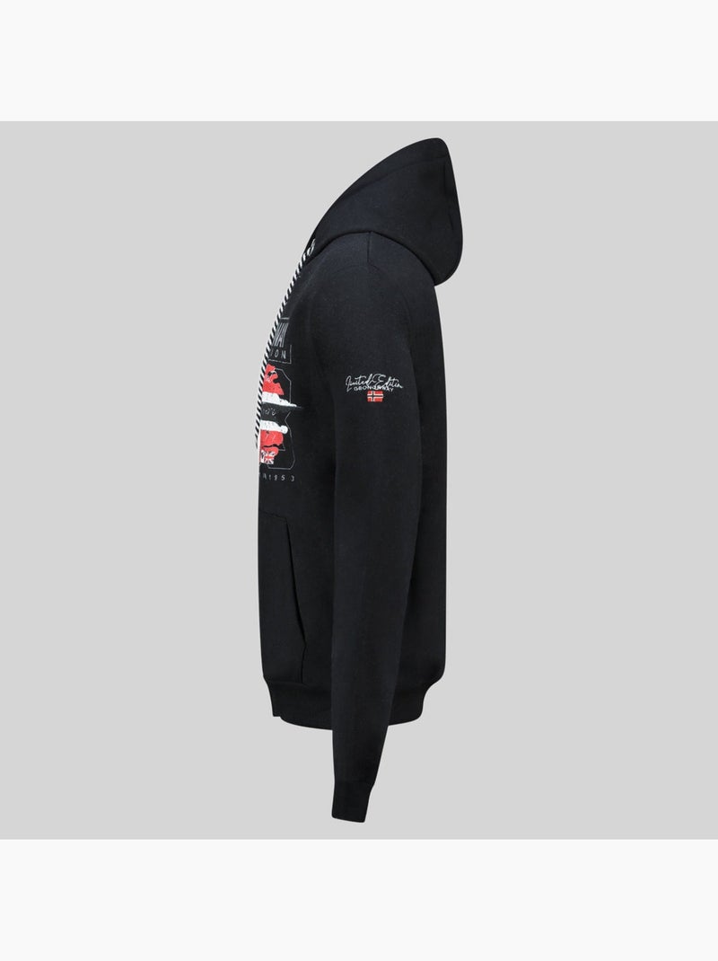 Sudadera con capucha grusty – geographical norway Negro - Kiabi