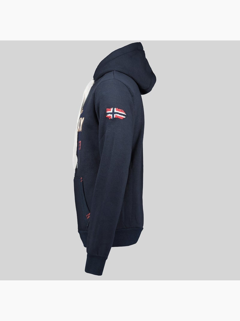 Sudadera con capucha guitre – geographical norway Azul marino - Kiabi