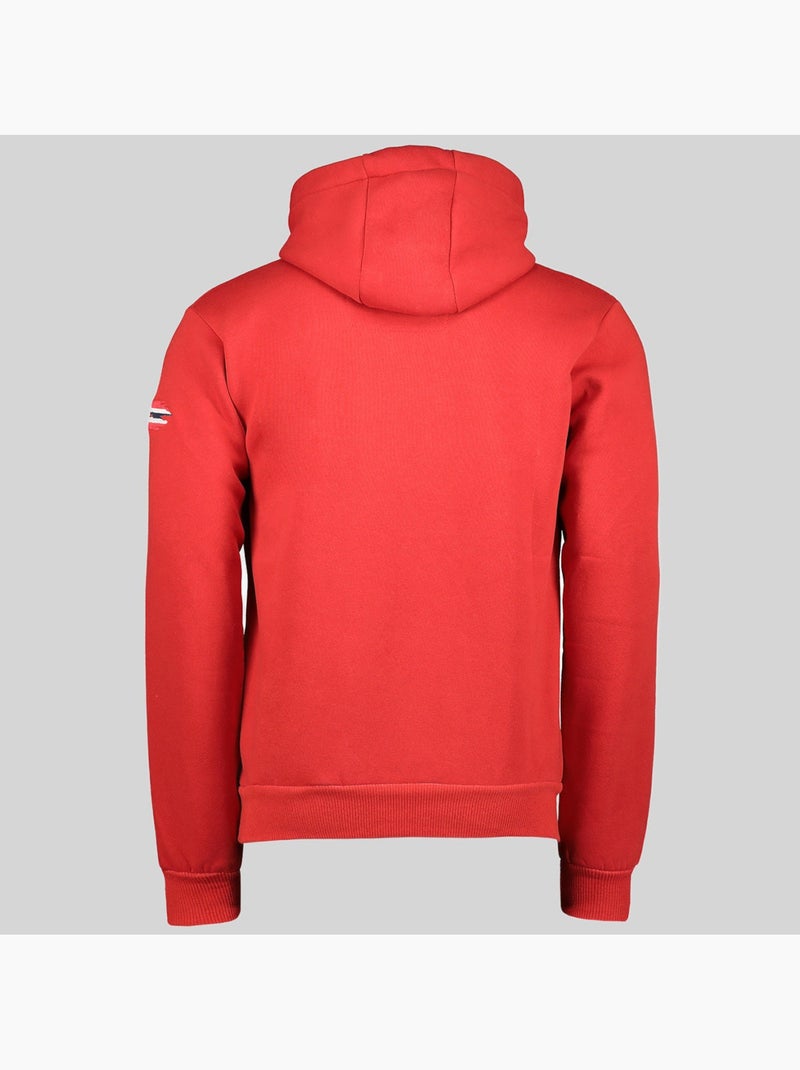 Sudadera con capucha guitre – geographical norway Rojo - Kiabi