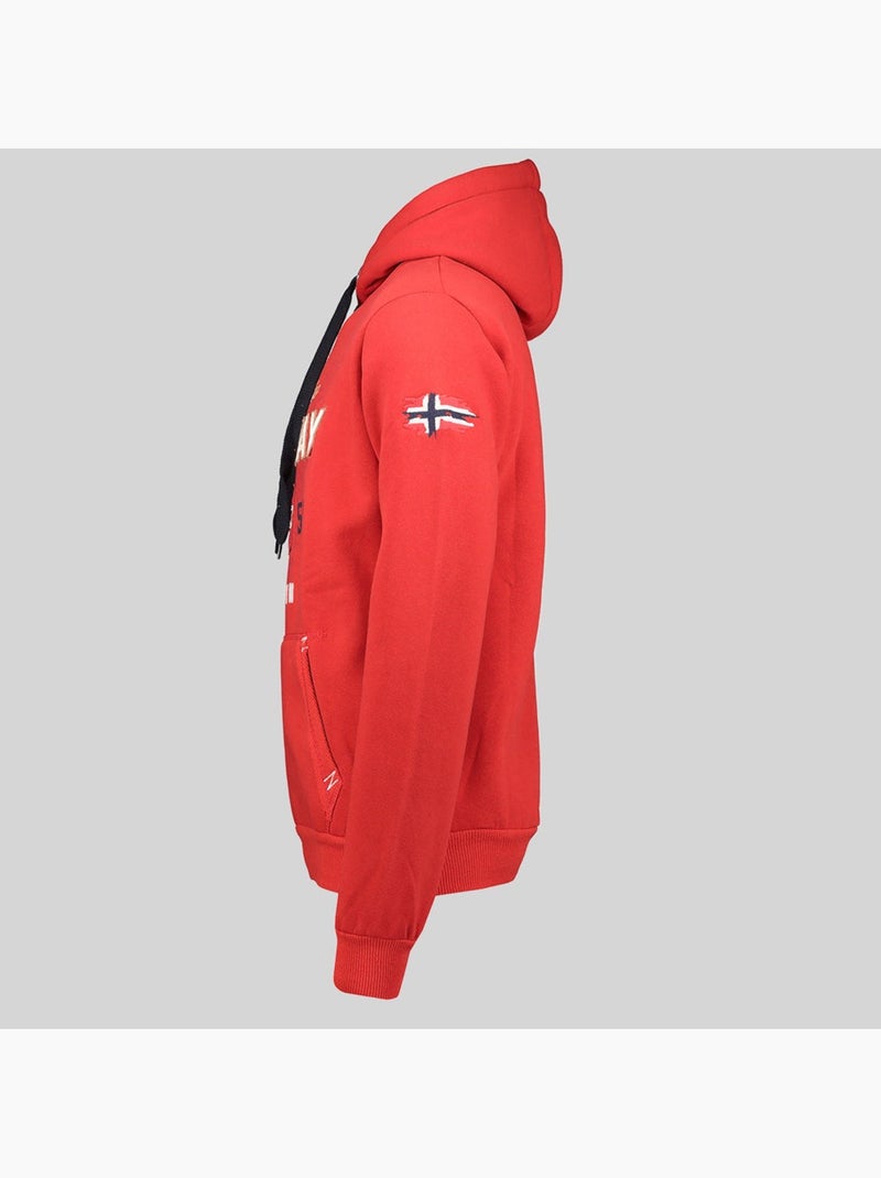Sudadera con capucha guitre – geographical norway Rojo - Kiabi