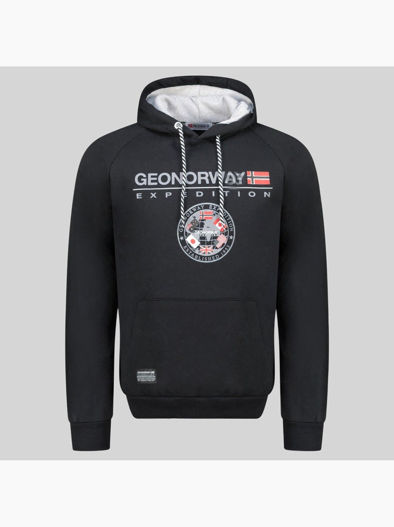 Sudadera con capucha gvick – geographical norway Negro - Kiabi
